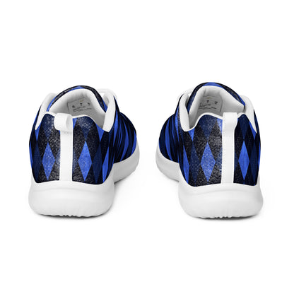 Women’s Athletic Shoes Blue Argyle