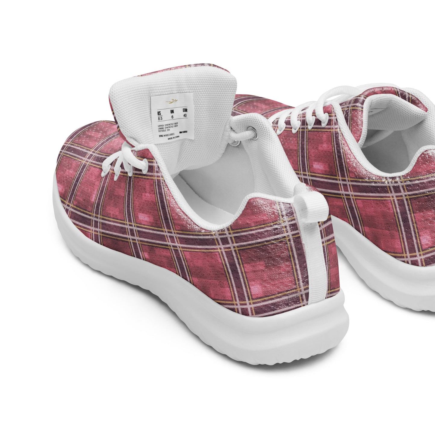 Women’s Athletic Shoes Sakura Pink Plaid