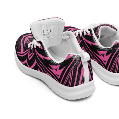 Women’s Athletic Shoes Abstract Geometric Hot Pink