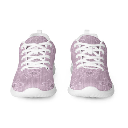 Women’s Light Pink Floral Athletic Shoes