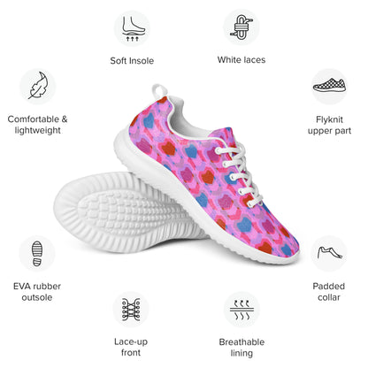 Women’s Athletic Shoes Heart Print