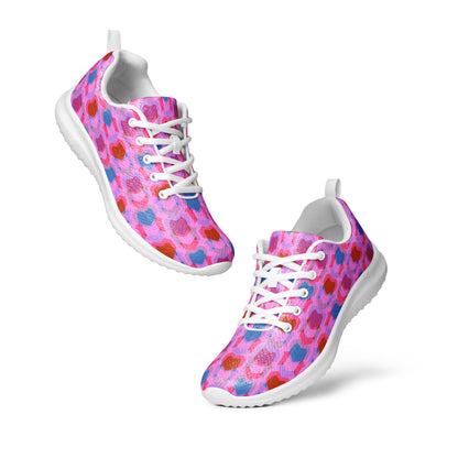 Women’s Athletic Shoes Heart Print