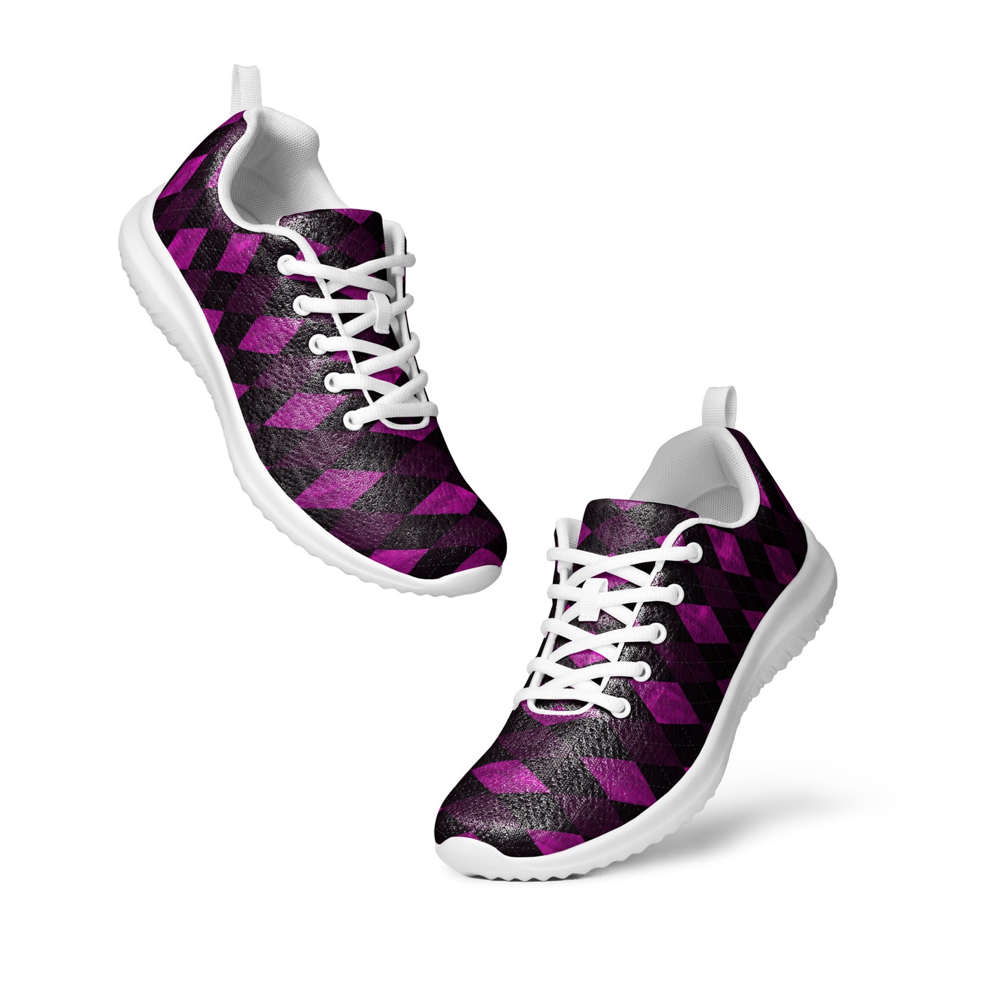 Women’s Athletic Shoes Plum Argyle