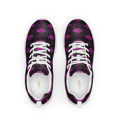 Women’s Athletic Shoes Plum Argyle