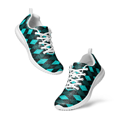 Women’s Athletic Shoes Teal Argyle