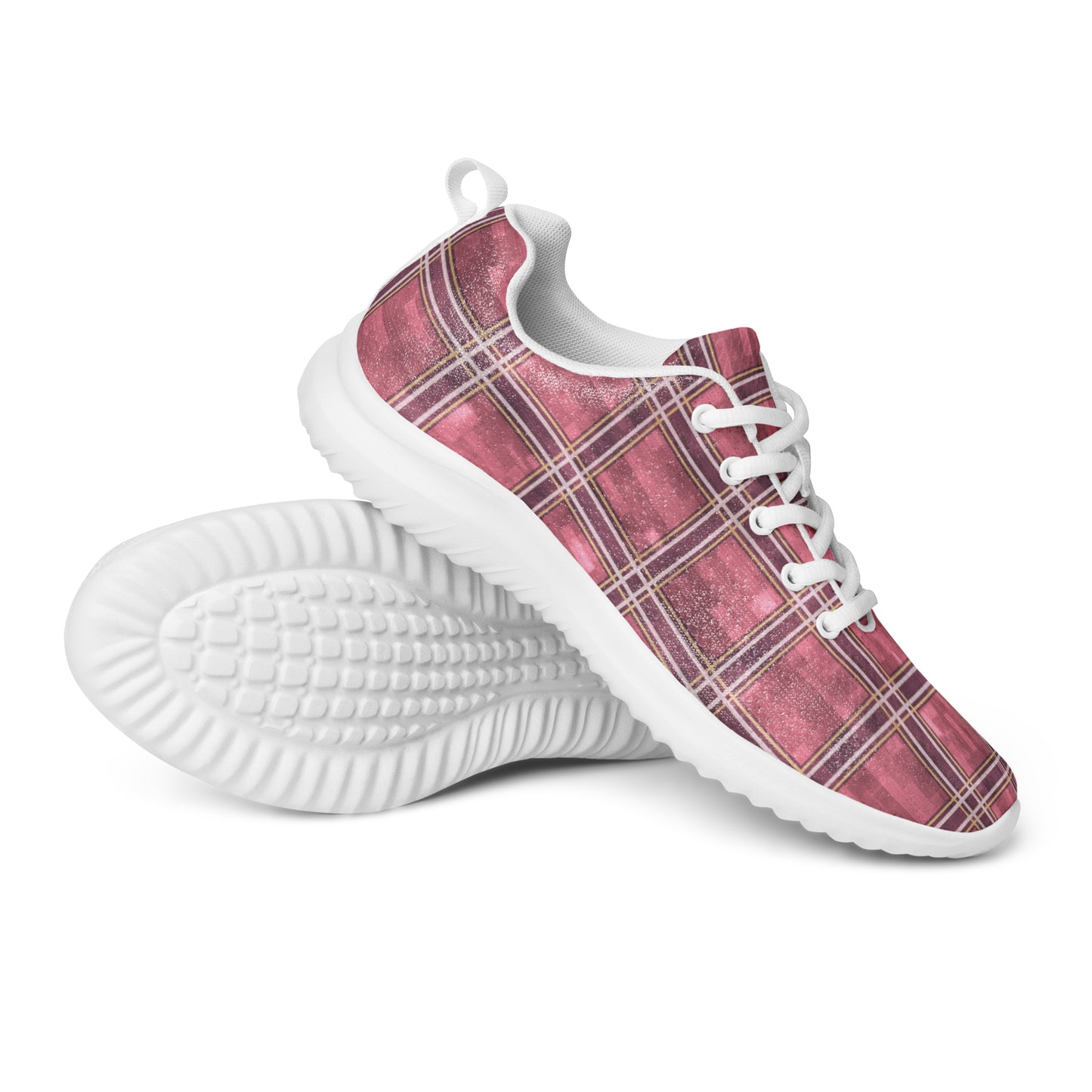 Women’s Athletic Shoes Sakura Pink Plaid