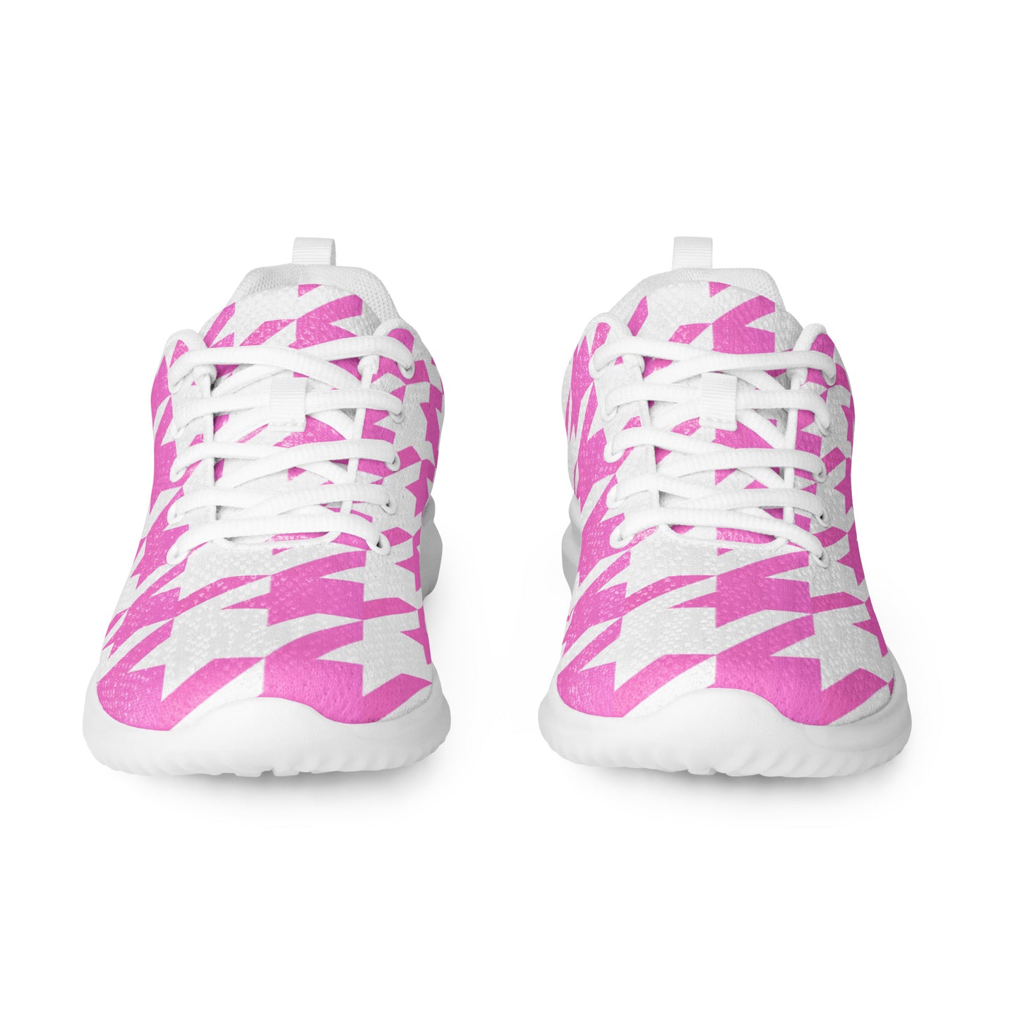 Women’s Athletic Shoes Pink Houndstooth