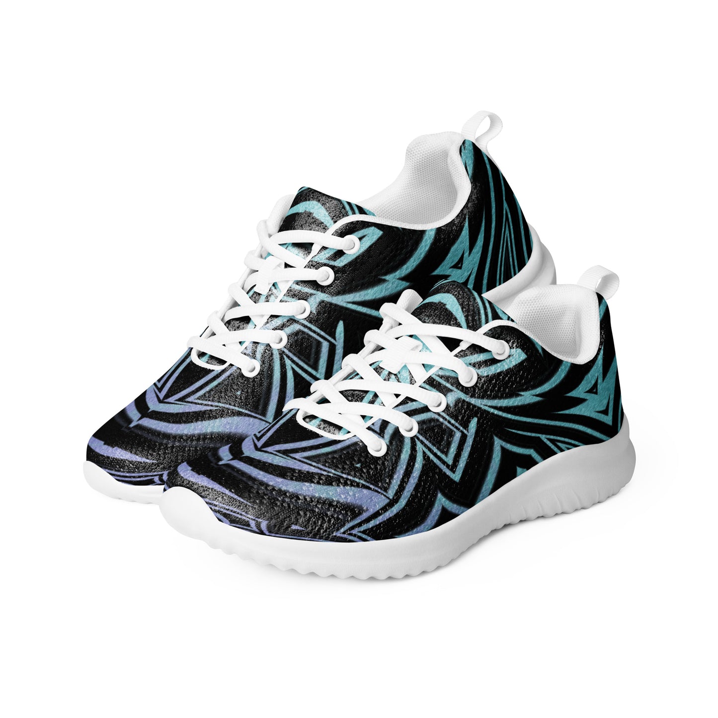 Women’s Athletic Shoes Abstract Geometric Ombre