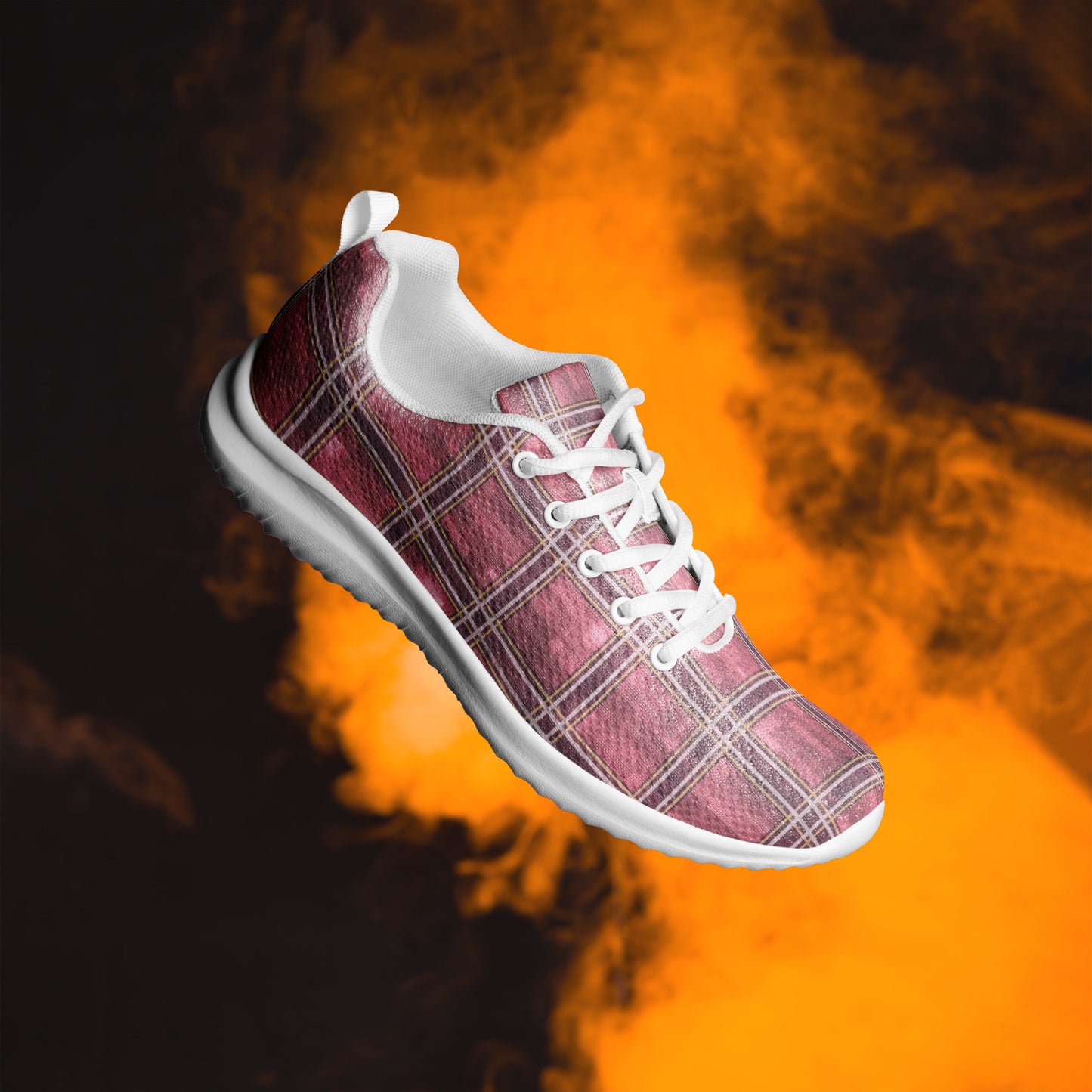 Women’s Athletic Shoes Sakura Pink Plaid