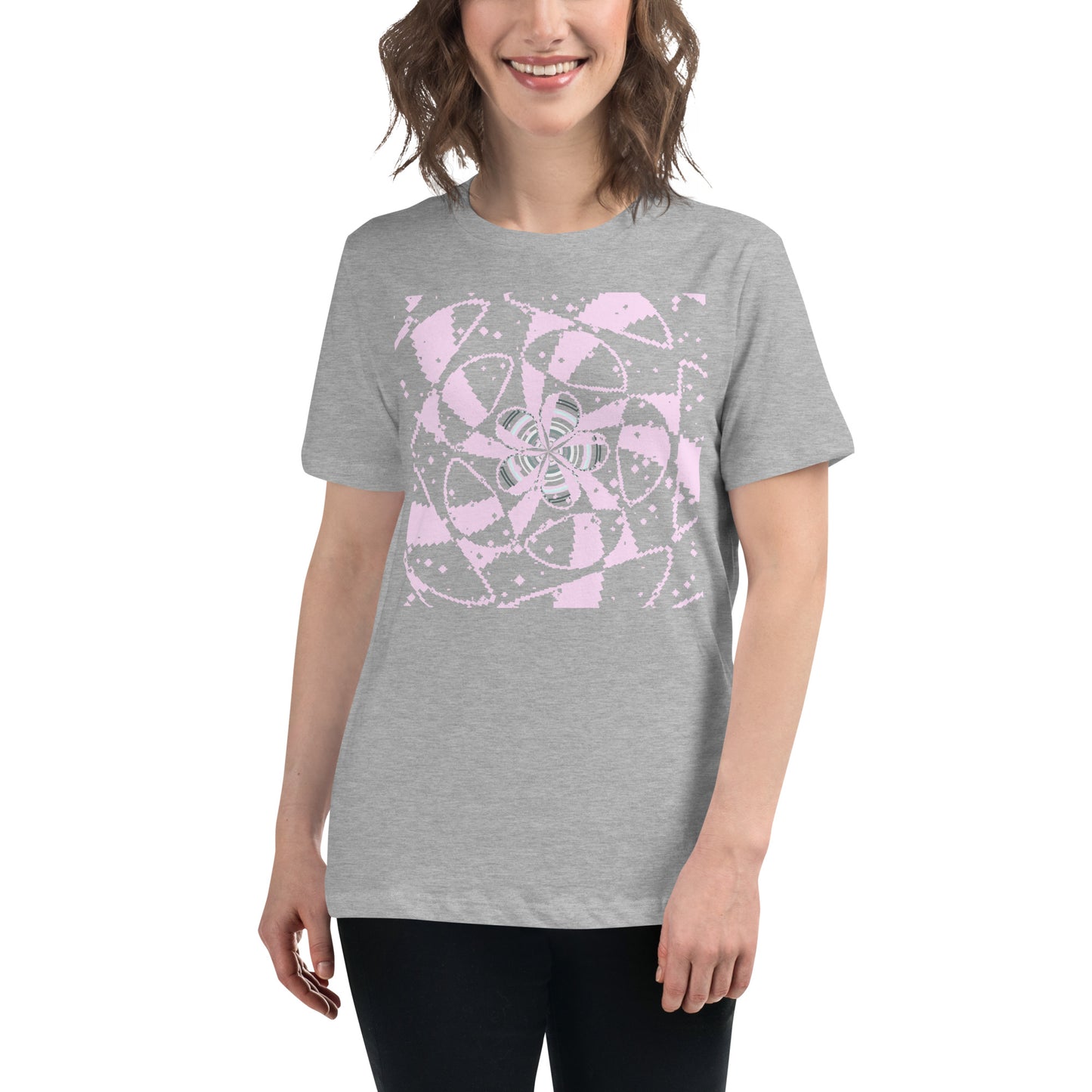 Women's Relaxed T-Shirt Floral Art