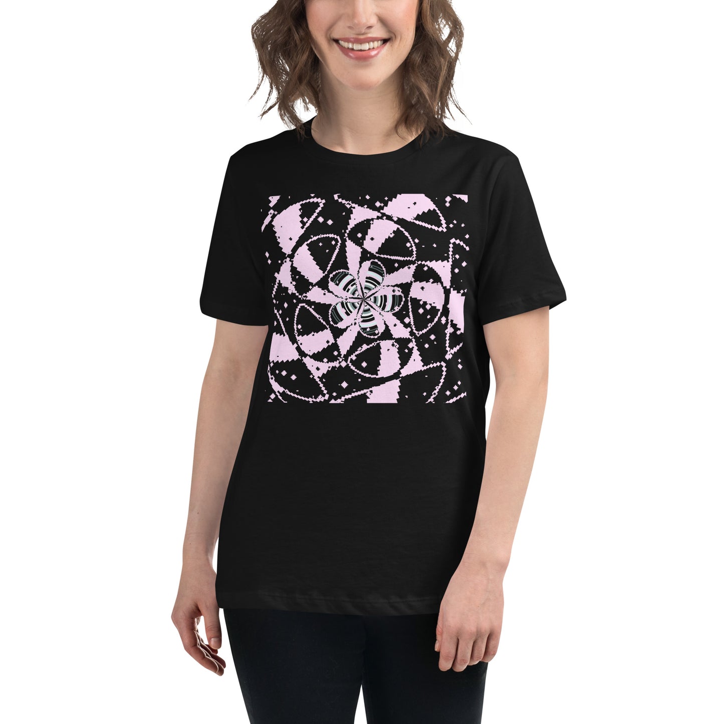 Women's Relaxed T-Shirt Floral Art