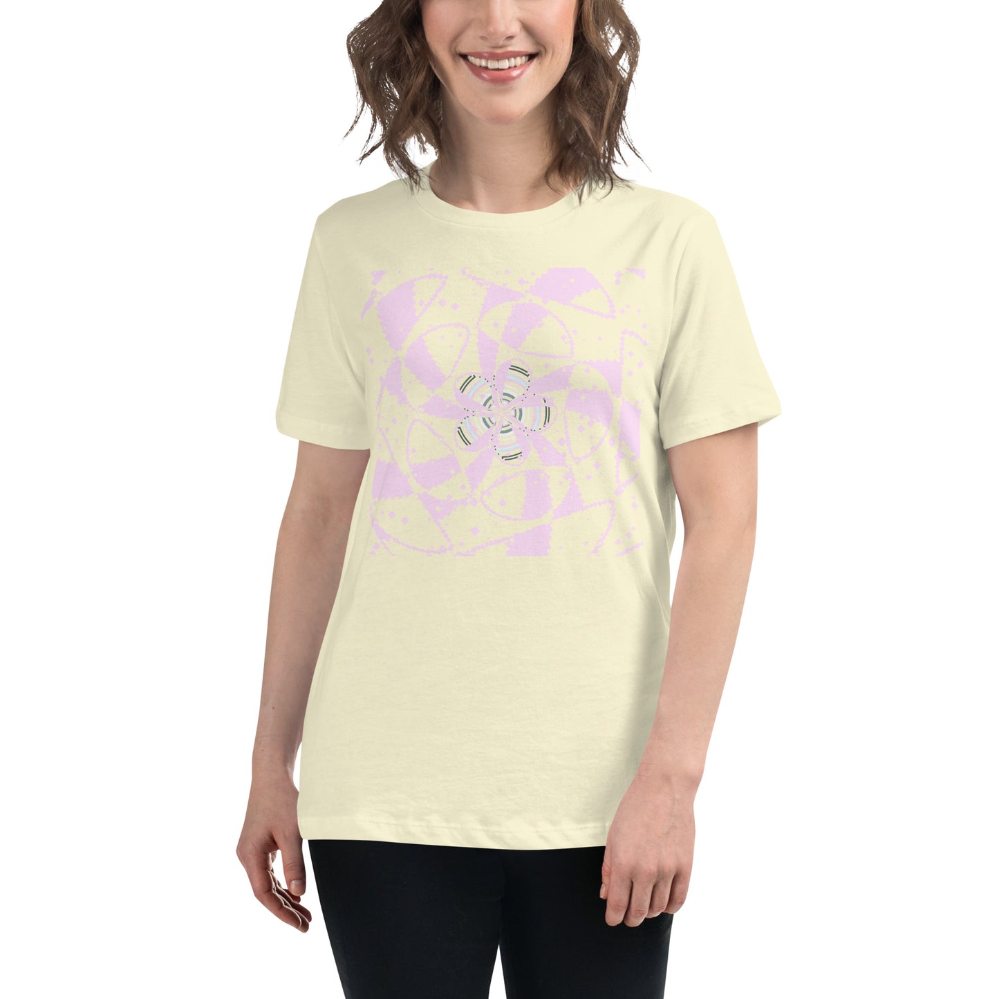 Women's Relaxed T-Shirt Floral Art