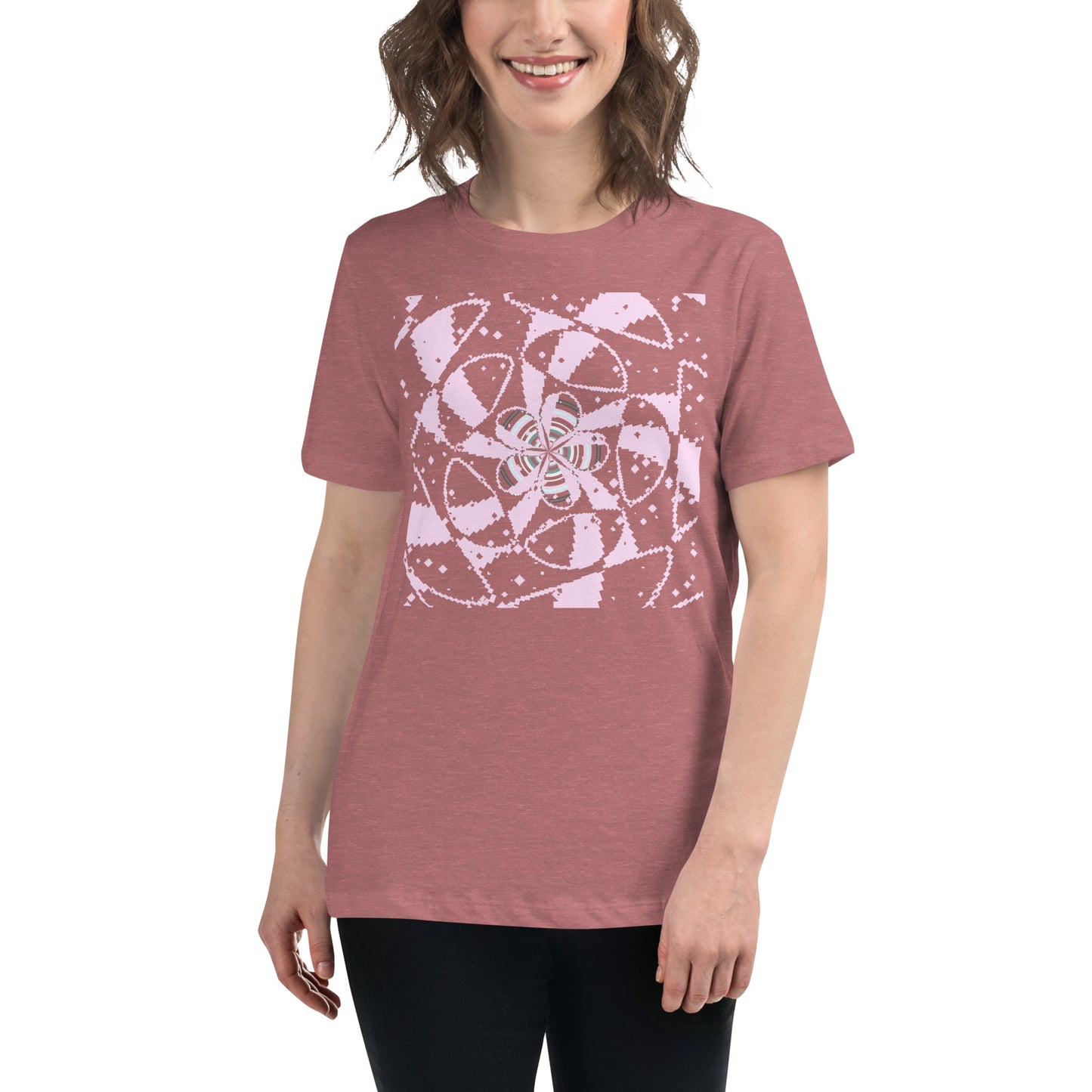 Women's Relaxed T-Shirt Floral Art