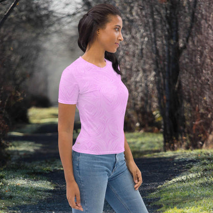 Women's T-Shirt Pink Tie-Dye