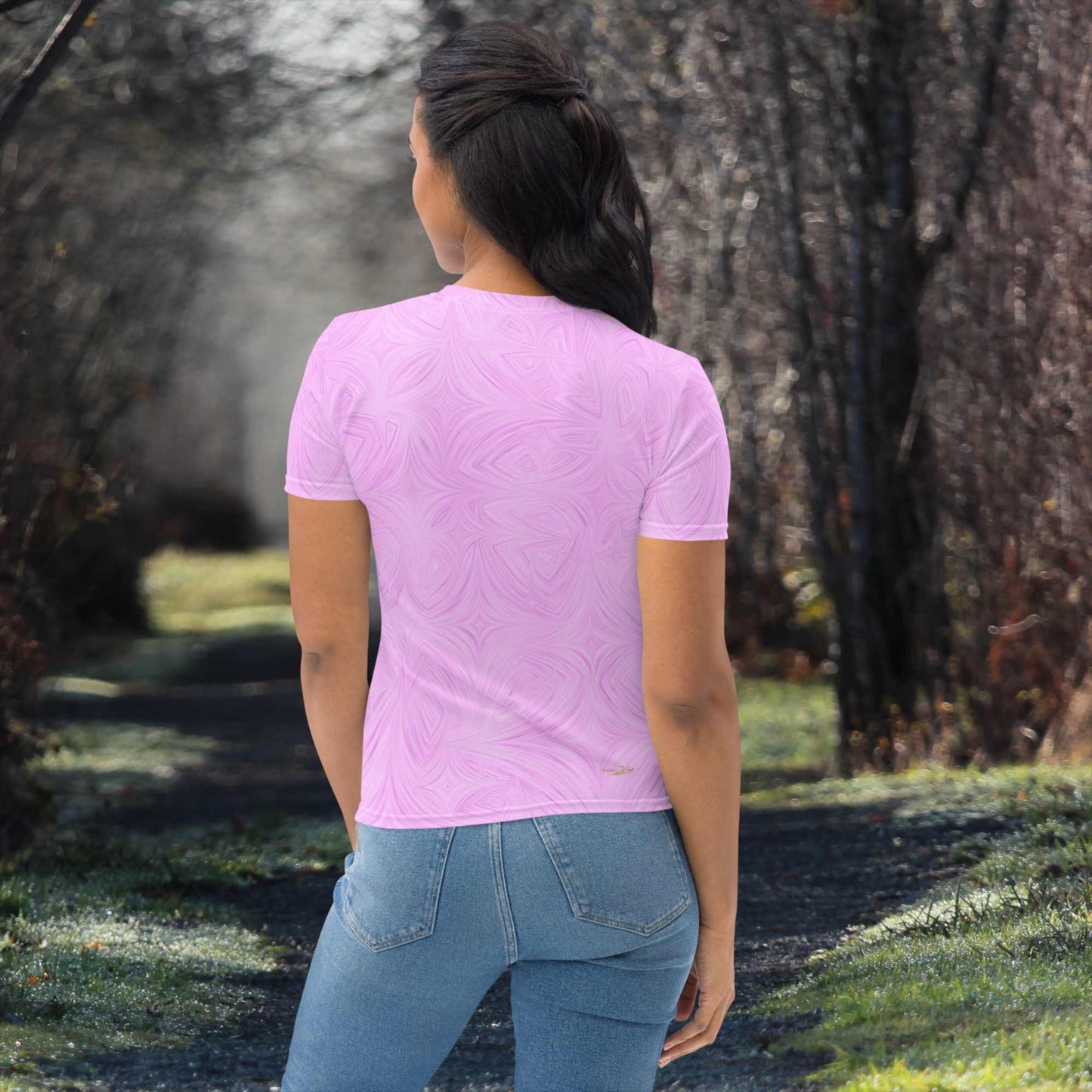 Women's T-Shirt Pink Tie-Dye