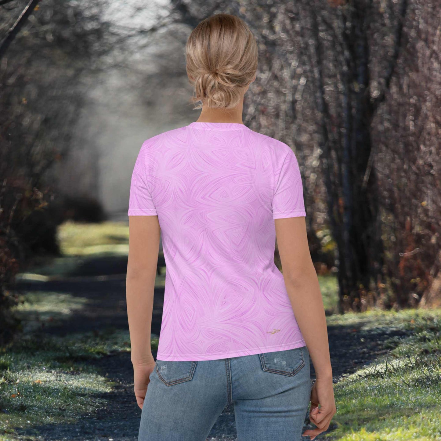 Women's T-Shirt Pink Tie-Dye