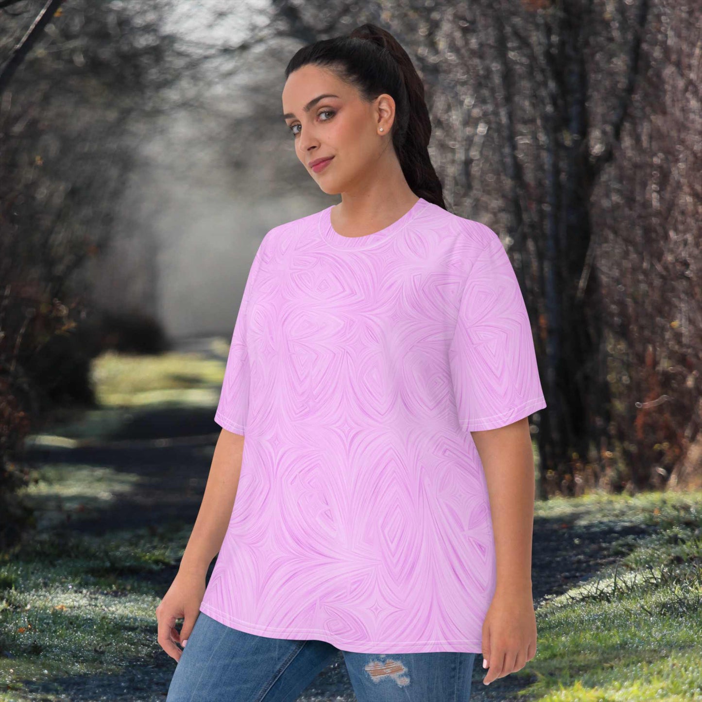 Women's T-Shirt Pink Tie-Dye